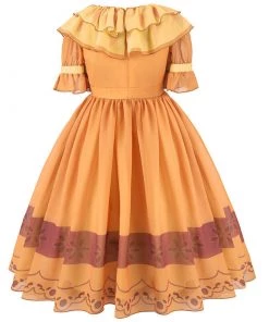Hallowitch Costumes Girls' Pepa Encanto Costume Pepa Madrigal Dress For Kids