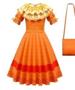 Hallowitch Costumes Encanto Pepa Dress Costume For Girls Kids