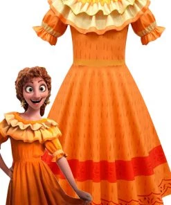 Hallowitch Costumes Encanto Pepa Dress Costume For Girls Kids