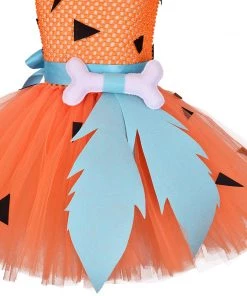 Hallowitch Costumes Girls' Flintstones Bamm Bamm Tutu Costume
