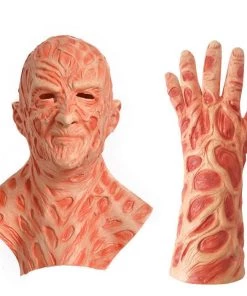 Hallowitch Costumes Adult Freddy Krueger Halloween Costume, Sweater, Mask, Gloves, Claws 9 Hallowitch Costumes Adult Freddy Krueger Halloween Costume, Sweater, Mask, Gloves, Claws