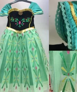 Hallowitch Costumes Girls' Frozen 1 Anna Dress For Kids Short Sleeve 5 Hallowitch Costumes Girls' Frozen 1 Anna Dress For Kids Short Sleeve