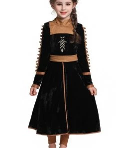 Hallowitch Costumes Girls' Frozen 2 Anna Dress Outfit Costume For Girls