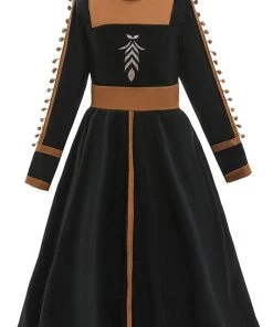Hallowitch Costumes Girls' Frozen 2 Anna Dress Outfit Costume For Girls