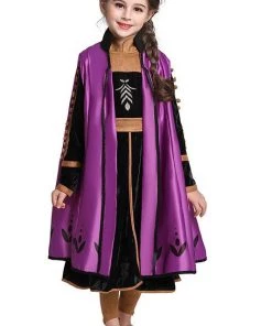 Hallowitch Costumes Girls' Frozen 2 Anna Dress Outfit Costume For Girls