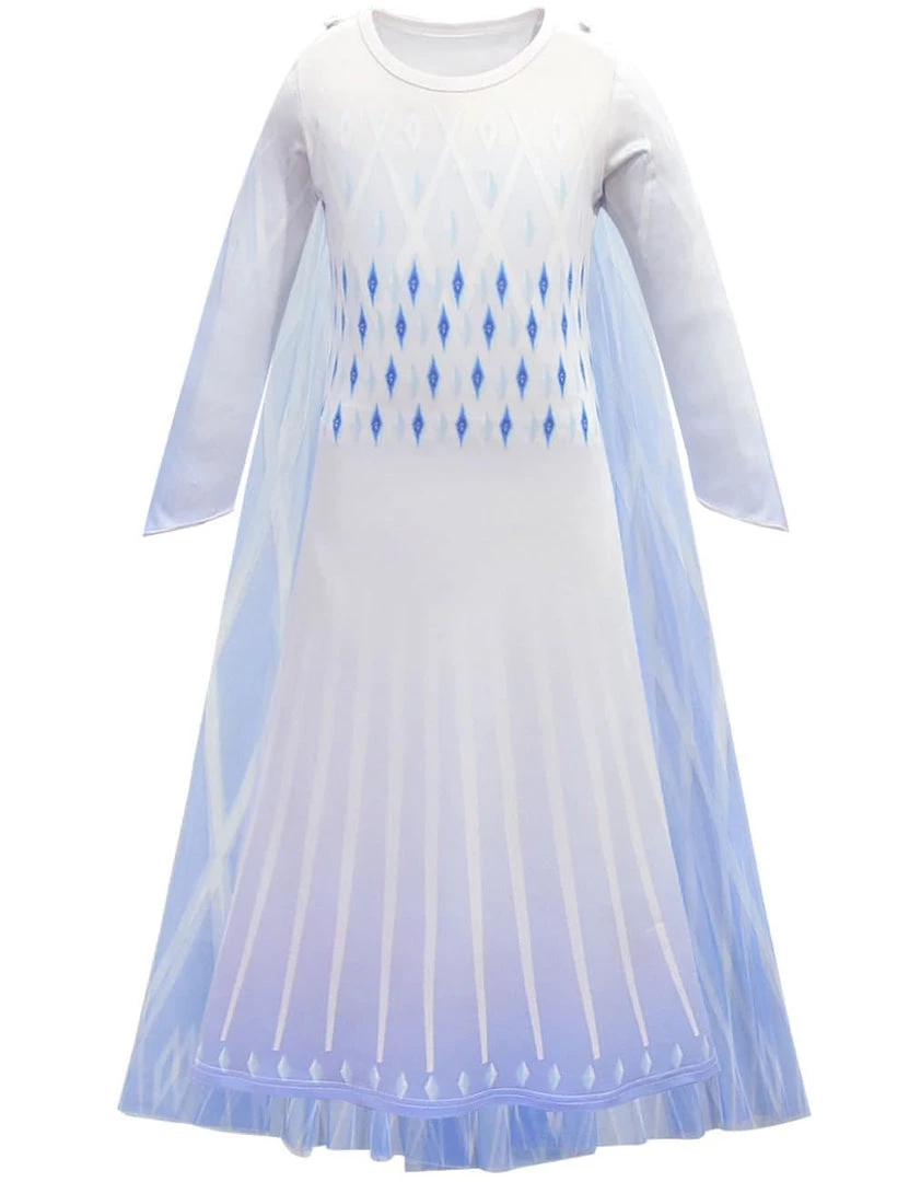 Hallowitch Costumes Frozen 2 Elsa White Dress Costume For Girls 3 Hallowitch Costumes Frozen 2 Elsa White Dress Costume For Girls