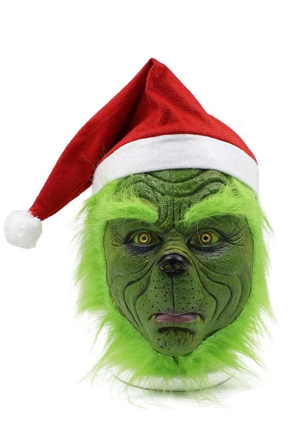 Hallowitch Costumes Christmas Grinch Santa Costume For Adult Men's 6 Hallowitch Costumes Christmas Grinch Santa Costume For Adult Men's