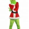 Hallowitch Costumes Christmas Grinch Santa Costume For Adult Men's 2 Hallowitch Costumes Christmas Grinch Santa Costume For Adult Men's