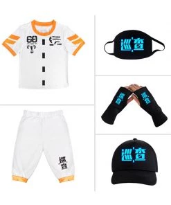 Hallowitch Costumes Game For Peace Inspectors Short Sleeve Cosplay Costume For Kids Boys'