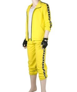 Hallowitch Costumes Game PUBG Playerunknown's Battlegrounds Men Outfit Costume Yellow Men's