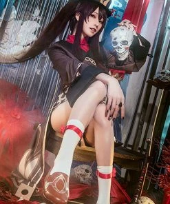 Hallowitch Costumes Genshin Impact Hu Tao Cosplay Costume Women's