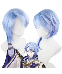 Hallowitch Costumes Genshin Impact Kamisato Ayato Cosplay Wig