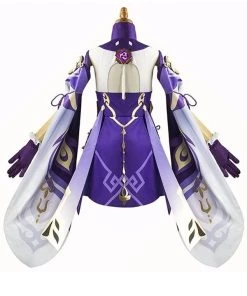 Hallowitch Costumes Genshin Impact Keqing Cosplay Costume Women's