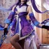 Hallowitch Costumes Genshin Impact Keqing Cosplay Costume Women's