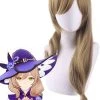 Hallowitch Costumes Genshin Impact Lisa Minci Cosplay Wig
