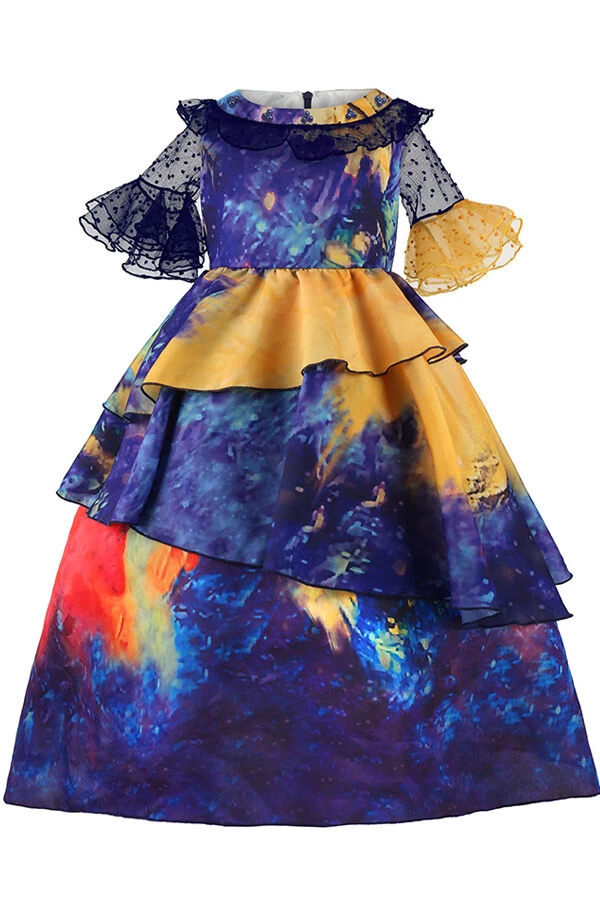 Hallowitch Costumes Girls Encanto Isabela Dress Costume Black Girls' 3 Hallowitch Costumes Girls Encanto Isabela Dress Costume Black Girls'