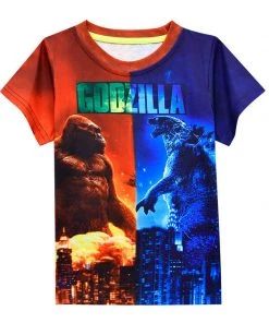 Hallowitch Costumes Godzilla Vs Kong T-Shirt For Boys Kids Boys'