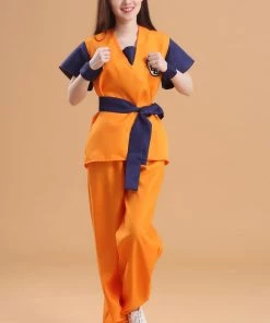 Hallowitch Costumes Women's Dragon Ball Son Goku Costume For Adults And Kids