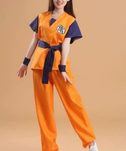 Hallowitch Costumes Women's Dragon Ball Son Goku Costume For Adults And Kids