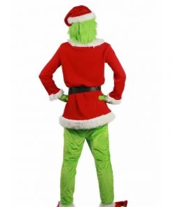 Hallowitch Costumes Men's Grinch Santa Costume For Men 7 Hallowitch Costumes Men's Grinch Santa Costume For Men