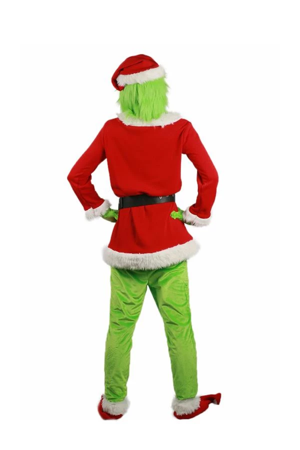 Hallowitch Costumes Men's Grinch Santa Costume For Men 5 Hallowitch Costumes Men's Grinch Santa Costume For Men