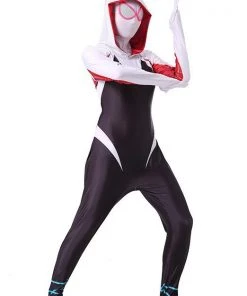 Hallowitch Costumes Spider Woman Gwen Stacy Suit Costume For Girls And Women