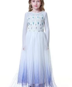 Hallowitch Costumes Frozen 2 Elsa White Show Yourself Dress For Girls