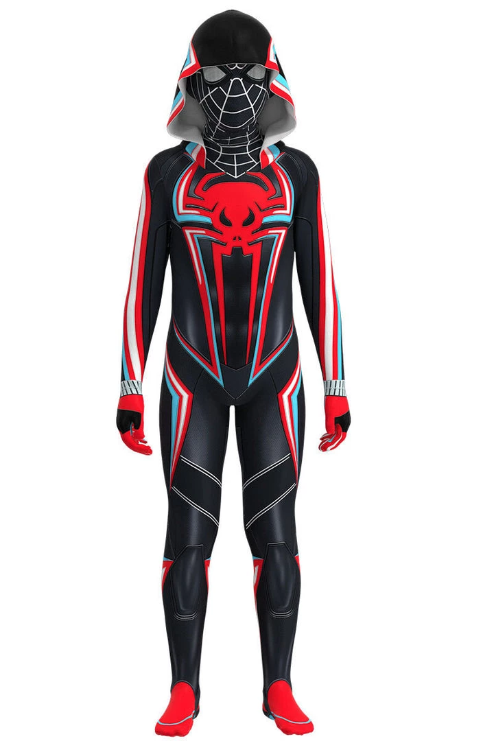 Hallowitch Costumes Miles Morales 2099 Costume PS5 Cosplay Outfit 3 Hallowitch Costumes Miles Morales 2099 Costume PS5 Cosplay Outfit