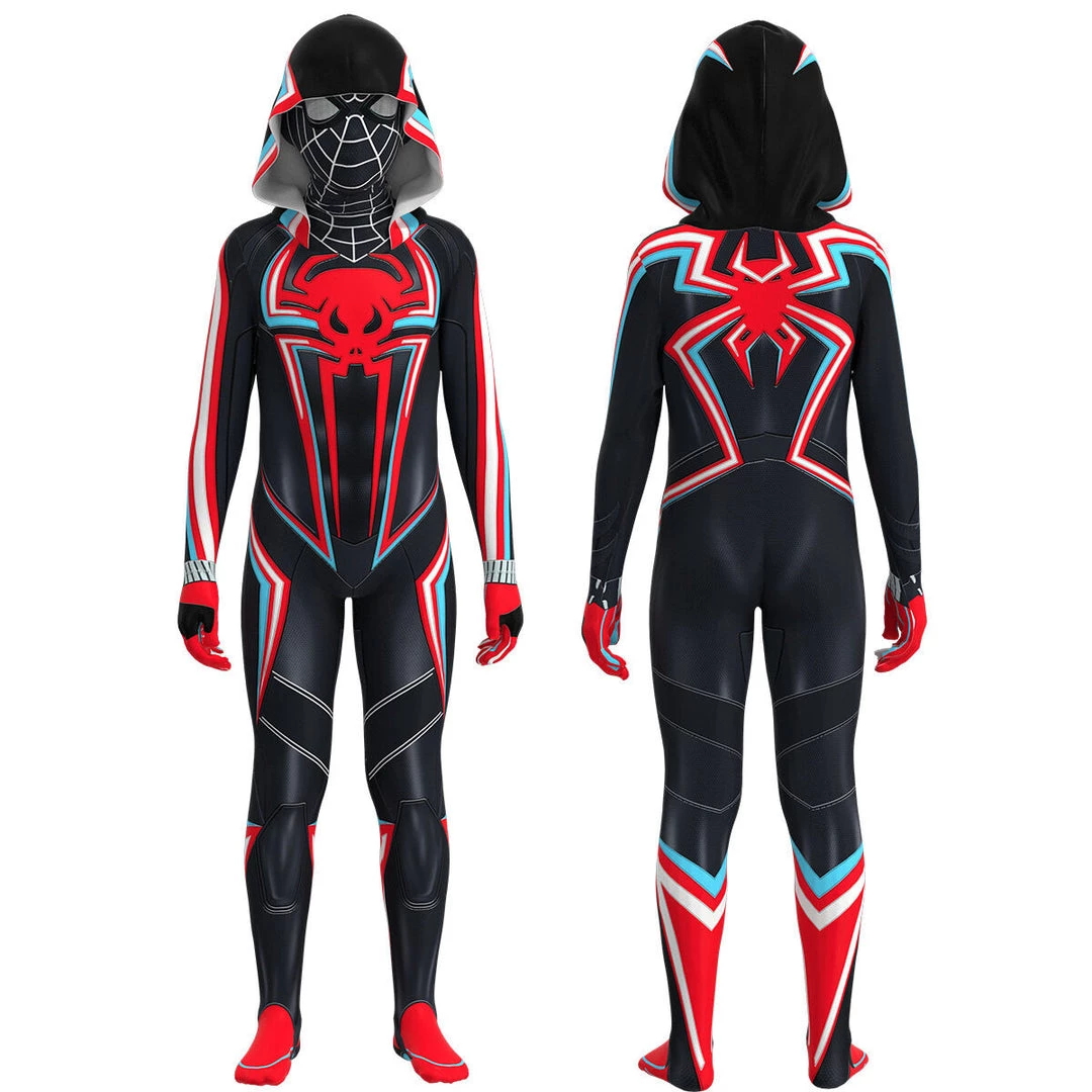 Hallowitch Costumes Miles Morales 2099 Costume PS5 Cosplay Outfit 7 Hallowitch Costumes Miles Morales 2099 Costume PS5 Cosplay Outfit