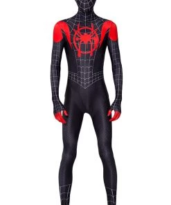 Hallowitch Costumes Boys Miles Morales Suit Costume Spiderman Into The Spiderverse Outfit