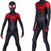 Hallowitch Costumes Boys' Miles Morales Suit Spider Man Costume For Boys And Adult Men 1 Hallowitch Costumes Boys' Miles Morales Suit Spider Man Costume For Boys And Adult Men