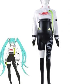 Hallowitch Costumes Women's Hatsune Miku Racing Suit Cosplay Costume