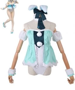 Hallowitch Costumes Women's Hatsune Miku White Rabbit Bunny Dress Costume