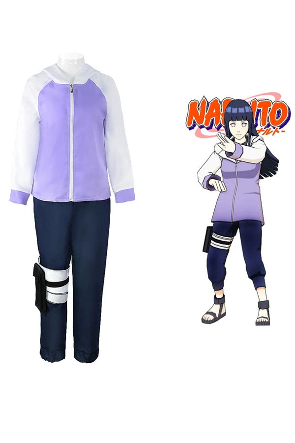 Hallowitch Costumes Naruto Hinata Hyuga Cosplay Costume Set For Adult Women's 5 Hallowitch Costumes Naruto Hinata Hyuga Cosplay Costume Set For Adult Women's