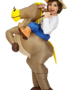 Hallowitch Costumes Kid's Inflatable Horse Rider Costume