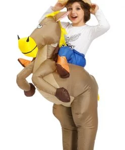 Hallowitch Costumes Kid's Inflatable Horse Rider Costume