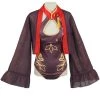 Hallowitch Costumes Genshin Impact Hu Tao Swimsuit Cosplay Costumes