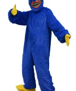 Hallowitch Costumes Huggy Wuggy Costume For Adult Men's