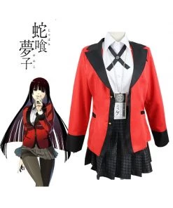 Hallowitch Costumes Kakegurui Jabami Yumeko Cosplay Costume For Adult And Kids Girls'