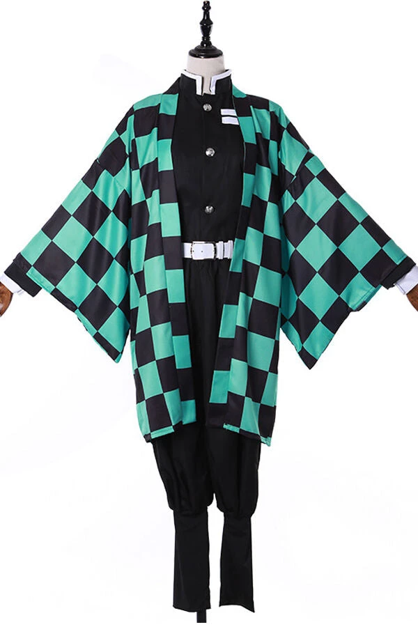 Hallowitch Costumes Tanjiro Kamado Cosplay Costume - Demon Slayer Kimetsu No Yaiba 3 Hallowitch Costumes Tanjiro Kamado Cosplay Costume - Demon Slayer Kimetsu No Yaiba