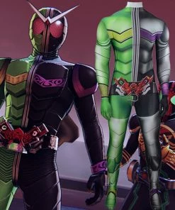 Hallowitch Costumes Boys' Kamen Rider W Kamen Rider Double Costume Adult Kids