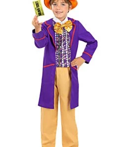 Hallowitch Costumes Boys' Charlie Costume For Kids - Charlie And The Chocolate Factory
