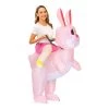 Hallowitch Costumes Adult Inflatable Ride On Bunny Costume For Easter And Halloween Women's