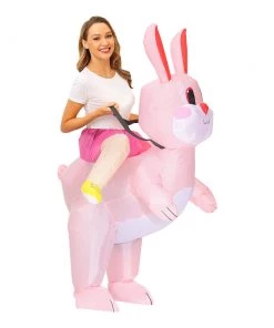 Hallowitch Costumes Adult Inflatable Ride On Bunny Costume For Easter And Halloween Women's