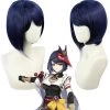 Hallowitch Costumes Genshin Impact Kujou Sara Cosplay Wig