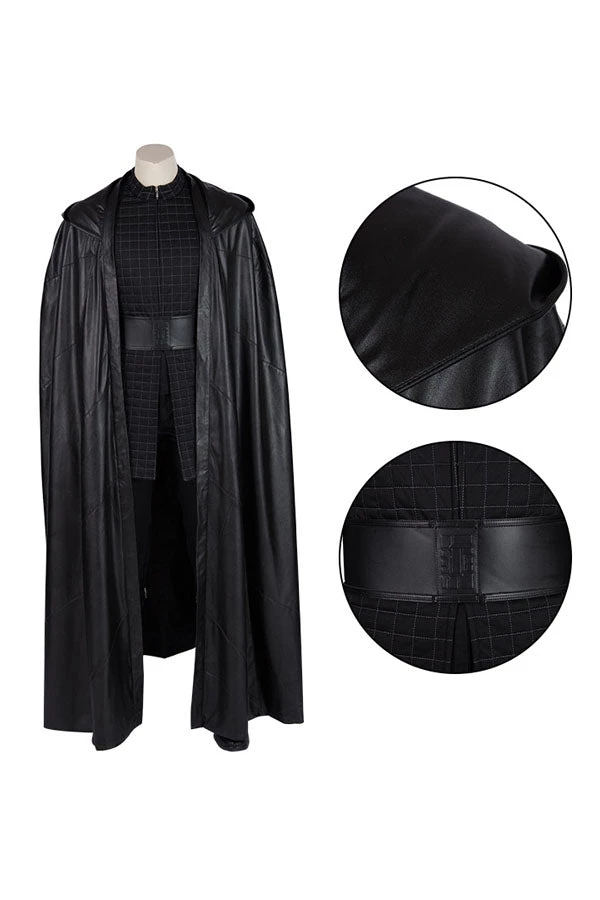 Hallowitch Costumes Men's Kylo Ren Jedi Costume Star Wars Cosplay Outfit 4 Hallowitch Costumes Men's Kylo Ren Jedi Costume Star Wars Cosplay Outfit