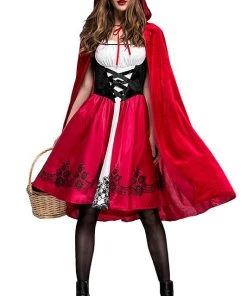 Hallowitch Costumes Little Red Riding Hood Costume For Adult