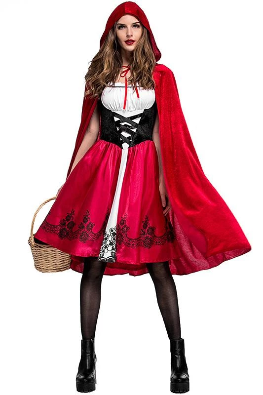 Hallowitch Costumes Little Red Riding Hood Costume For Adult Women's