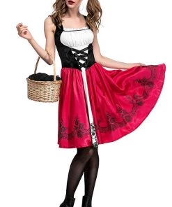Hallowitch Costumes Little Red Riding Hood Costume For Adult