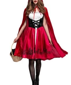 Hallowitch Costumes Little Red Riding Hood Costume For Adult